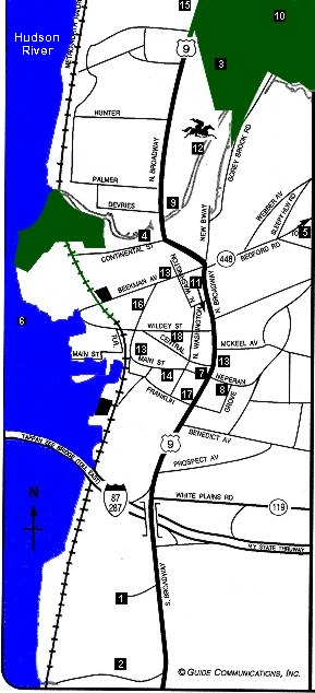 Tarrytown/Sleepy Hollow area map